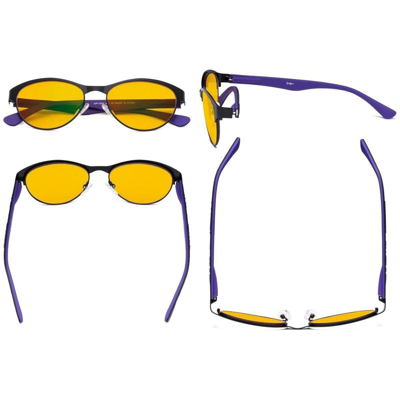 eyekeeper.com Cat-eye Blue Light Blocking Reading Glasses HP17004 Eyeglasses Goldenrod Black Purple / without magnification,Blue / without magnification,Gold Brown / without magnification,Red / without magnification