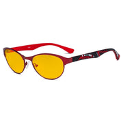 eyekeeper.com Cat-eye Blue Light Blocking Reading Glasses HP17004 Eyeglasses Orange Red / without magnification