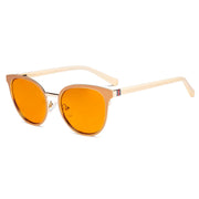eyekeeper.com Cat-eye Blue Light Blocking Eyeglasses LX19005-BB98 Eyeglasses White Smoke Black / without magnification,Red / without magnification