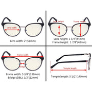 eyekeeper.com Cat-eye Blue Light Filter Eyeglasses LX19005-BB40 Eyeglasses Antique White Beige / without magnification,Black / without magnification,Red / without magnification