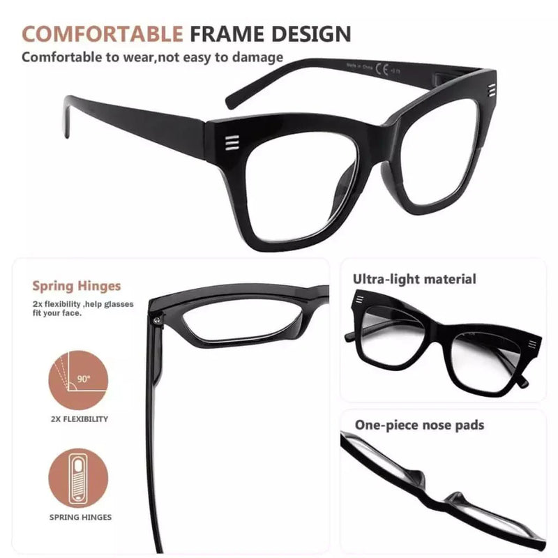 eyekeeper.com Cat-eye Reading Glasses Stylish Eyeglasses R2111 Eyeglasses White Smoke Black / without magnification,Black / +0.50,Black / +0.75,Black / +1.00,Black / +1.50,Black / +1.75,Black / +2.00,Black / +2.25,Black / +2.50,Black / +2.75,Black / +3.00,Black / +3.25,Black / +3.50,Black / +3.75,Black / +4.00,Grey Lens / without magnifica