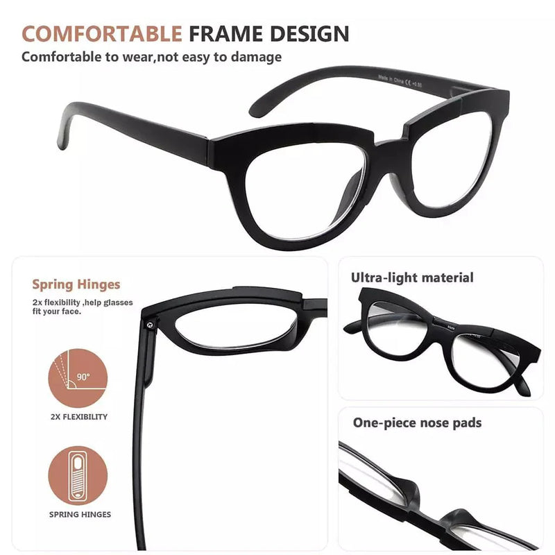eyekeeper.com Cat-eye Reading Glasses Stylish Readers R2102 Eyeglasses White Smoke Black / without magnification,Black / +0.50,Black / +0.75,Black / +1.00,Black / +1.25,Black / +1.50,Black / +1.75,Black / +2.00,Black / +2.25,Black / +2.50,Black / +2.75,Black / +3.00,Black / +3.25,Black / +3.50,Black / +3.75,Black / +4.00,Clear / without