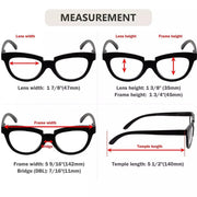 eyekeeper.com Cat-eye Reading Glasses Stylish Readers R2102 Eyeglasses White Smoke Black / without magnification,Black / +0.50,Black / +0.75,Black / +1.00,Black / +1.25,Black / +1.50,Black / +1.75,Black / +2.00,Black / +2.25,Black / +2.50,Black / +2.75,Black / +3.00,Black / +3.25,Black / +3.50,Black / +3.75,Black / +4.00,Clear / without