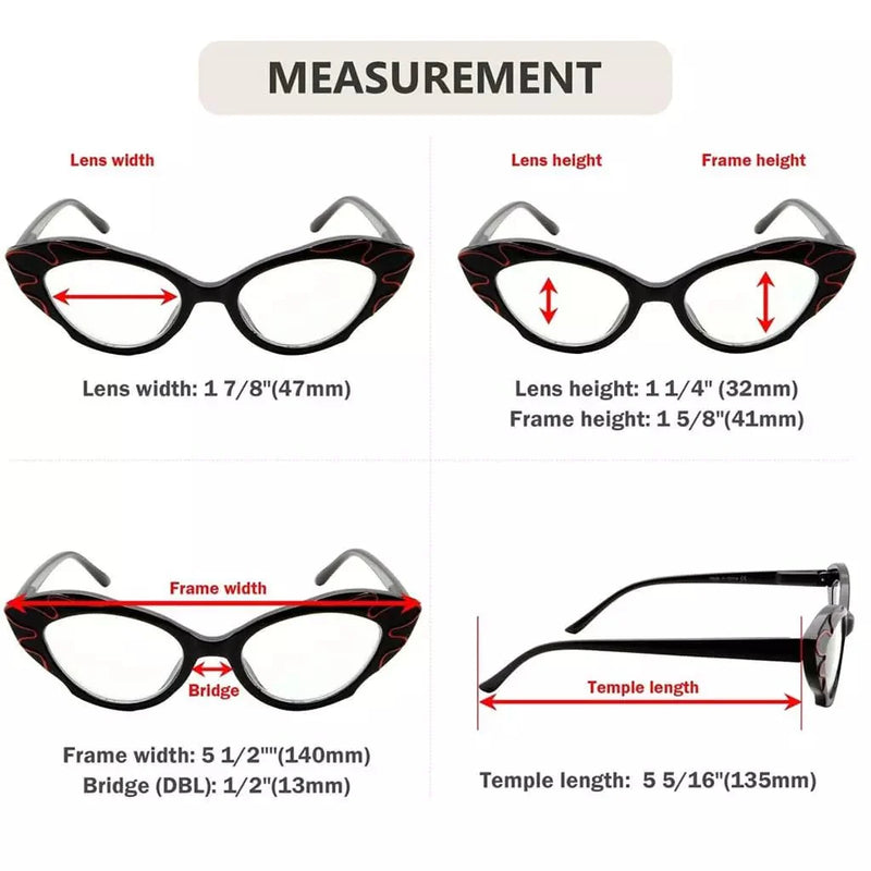 eyekeeper.com Cat-eye Reading Glasses Stylish Readers R2116 Eyeglasses White Smoke Black / without magnification,Black / +0.50,Black / +0.75,Black / +1.00,Black / +1.25,Black / +1.50,Black / +1.75,Black / +2.00,Black / +2.25,Black / +2.50,Black / +2.75,Black / +3.00,Black / +3.25,Black / +3.50,Black / +3.75,Black / +4.00,Rose / without