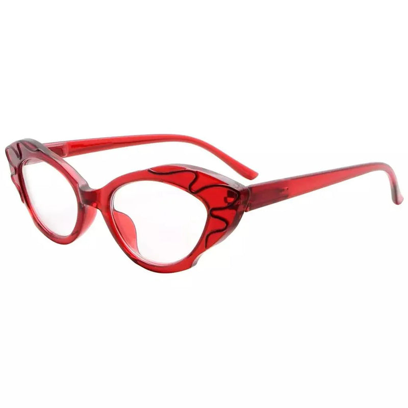 eyekeeper.com Cat-eye Reading Glasses Stylish Readers R2116 Eyeglasses White Smoke Red / without magnification,Red / +0.50,Red / +0.75,Red / +1.00,Red / +1.25,Red / +1.50,Red / +1.75,Red / +2.00,Red / +2.25,Red / +2.50,Red / +2.75,Red / +3.00,Red / +3.25,Red / +3.50,Red / +3.75,Red / +4.00