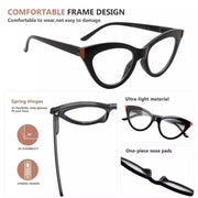 eyekeeper.com Cat-eye Reading Glasses Stylish Readers R2103 Eyeglasses White Smoke Black / without magnification,Black / +0.50,Black / +0.75,Black / +1.00,Black / +1.25,Black / +1.50,Black / +1.75,Black / +2.00,Black / +2.25,Black / +2.50,Black / +3.00,Black / +3.25,Black / +3.50,Black / +3.75,Black / +4.00,Clear / without magnification