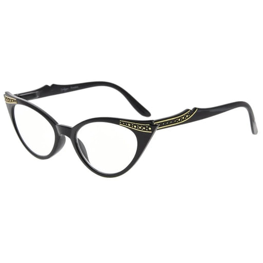 eyekeeper.com Cat-eye Readers R914 Eyeglasses White Smoke Black / +2.00