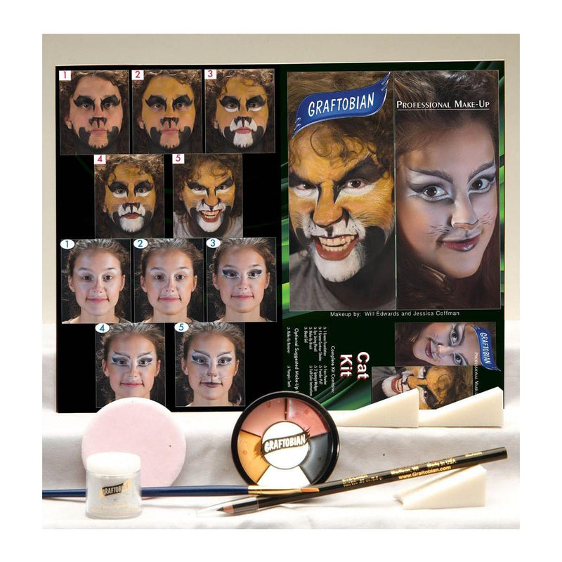 Graftobian Make-Up Company Cat Makeup Kit Gray