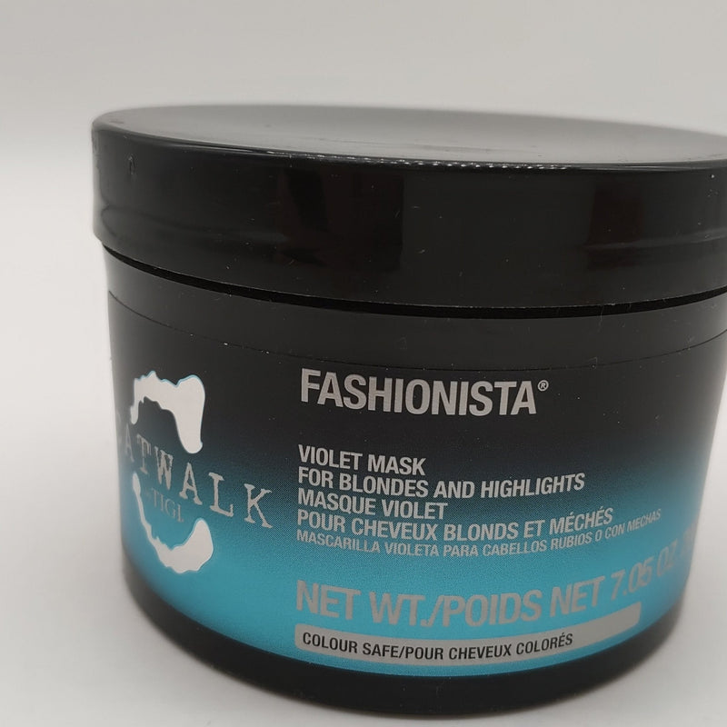 VIP Extensions TIGI Catwalk Fashionista Violet Mask for Blondes & Highlights 7.05 oz Hair Mask Black