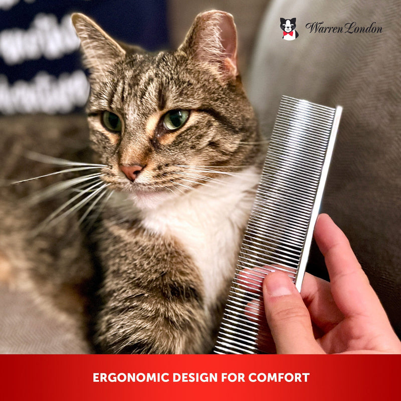 Warren London Cool Cat Comb Pet Combs & Brushes Dark Olive Green