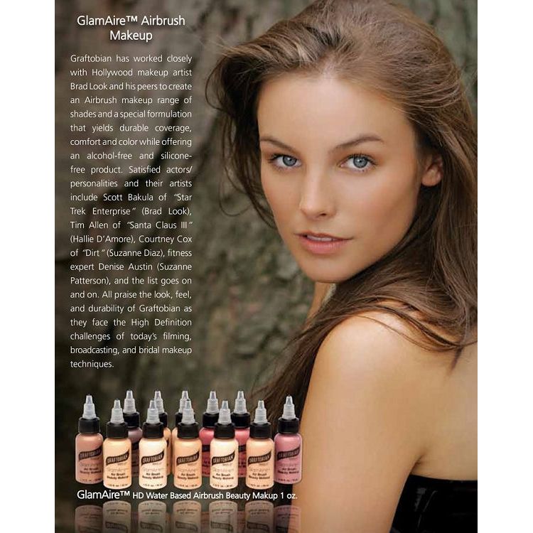 Graftobian Make-Up Company GlamAire™ 12 Color Airbrush Foundation Starter Set Dark Slate Gray