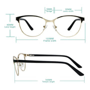 eyekeeper.com Cateye LX19009 Rx Eyeglasses Light Gray Black,Purple,Red