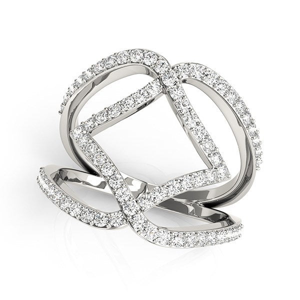 Bids.com 14k White Gold Entwined Design Diamond Dual Band Ring (3/4 cttw) Rings White Smoke 3 / White Gold,3.5 / White Gold,4 / White Gold,4.5 / White Gold,5 / White Gold,5.5 / White Gold,6 / White Gold,6.5 / White Gold,7 / White Gold,7.5 / White Gold,8 / White Gold,8.5 / White Gold,9 / White Gold