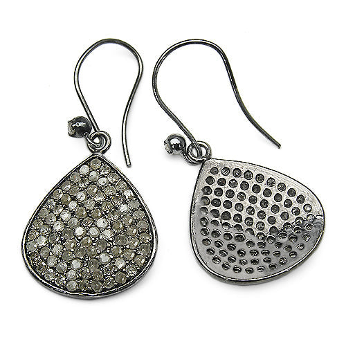 Bids.com 2.61 Carat Genuine Diamond .925 Sterling Silver Earrings Earrings White Smoke