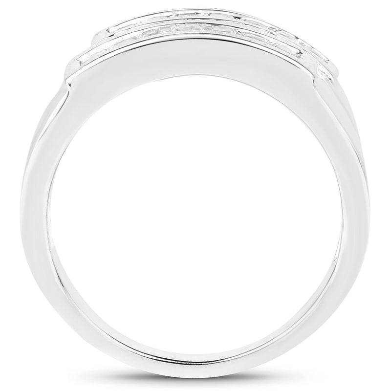 Bids.com 0.70 Carat Genuine White Sapphire .925 Sterling Silver Ring Rings White Smoke size 6.00,size 7.00,size 8.00,size 9.00,size 5.00,size 10.00