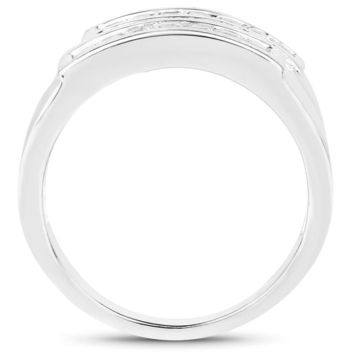 Bids.com 0.70 Carat Genuine White Sapphire .925 Sterling Silver Ring Rings White Smoke size 6.00,size 7.00,size 8.00,size 9.00,size 5.00,size 10.00