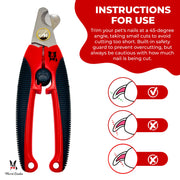 Warren London Nail Clippers for Cats Nail Clippers White Smoke