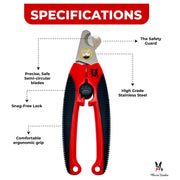 Warren London Nail Clippers for Cats Nail Clippers White Smoke