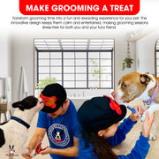 Warren London Distract-A-Hat ™ The Dog Lick Hat Pet Grooming Supplies White Smoke Dog Lick Hat,Lick Pads 2-Pack