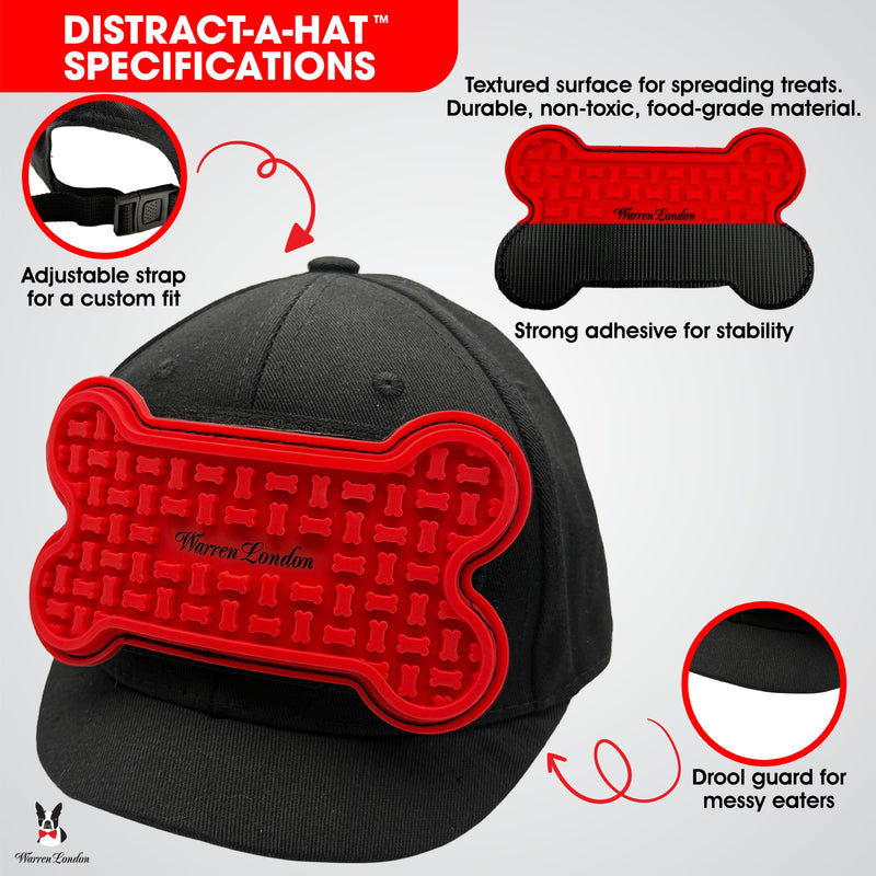 Warren London Distract-A-Hat ™ The Dog Lick Hat Pet Grooming Supplies Lavender Dog Lick Hat,Lick Pads 2-Pack