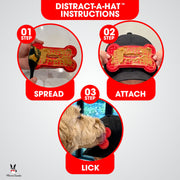 Warren London Distract-A-Hat ™ The Dog Lick Hat Pet Grooming Supplies Lavender Dog Lick Hat,Lick Pads 2-Pack