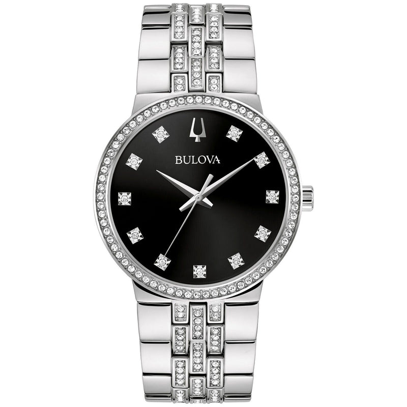 Bids.com Bulova Men's Crystal Watches White Smoke