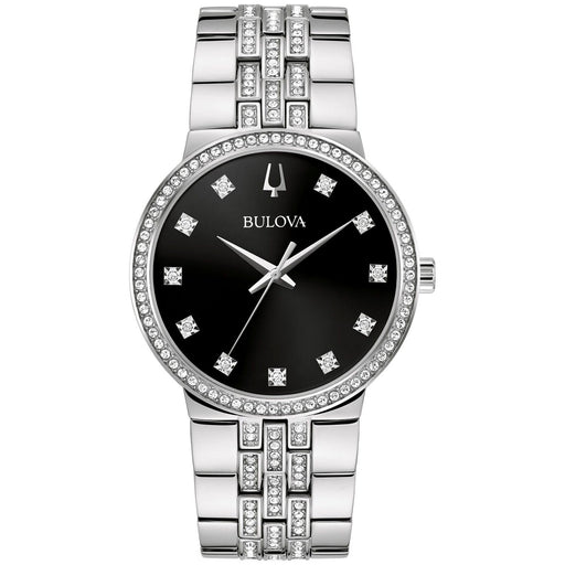 Bids.com Bulova Men's Crystal Watches White Smoke