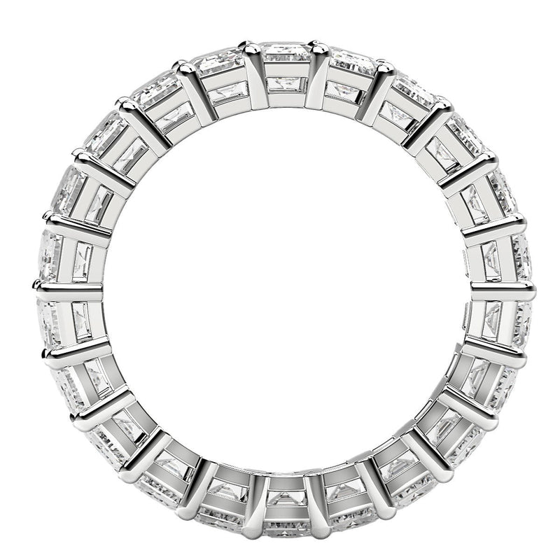 Bids.com Emerald Cut Lab Grown Diamond Eternity Ring in 14k White Gold (6 cttw FG/VS2) Rings White Smoke 4 / White Gold,4.5 / White Gold,5 / White Gold,5.5 / White Gold,6 / White Gold,6.5 / White Gold,7 / White Gold,7.5 / White Gold,8 / White Gold,8.5 / White Gold,9 / White Gold