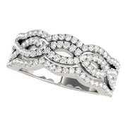 Bids.com Diamond Studded Ring with Four Curves in 14k White Gold (5/8 cttw) Rings White Smoke 3 / White Gold,3.5 / White Gold,4 / White Gold,4.5 / White Gold,5 / White Gold,5.5 / White Gold,6 / White Gold,6.5 / White Gold,7 / White Gold,7.5 / White Gold,8 / White Gold,8.5 / White Gold,9 / White Gold