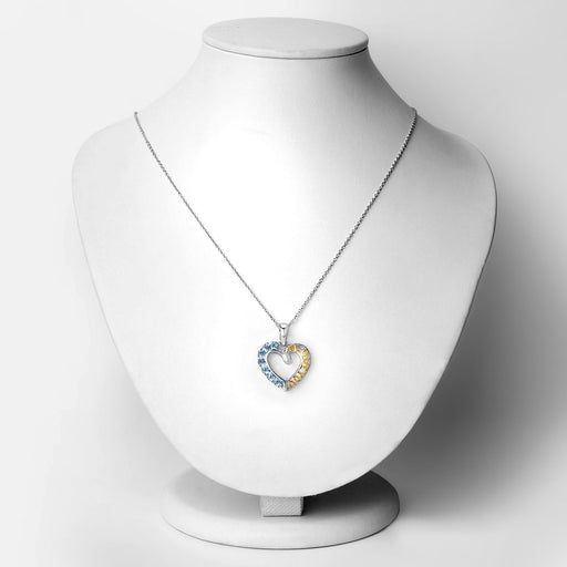 Bids.com 0.84 Carat Genuine Swiss Blue Topaz .925 Sterling Silver Pendant Pendants White Smoke size 18.00