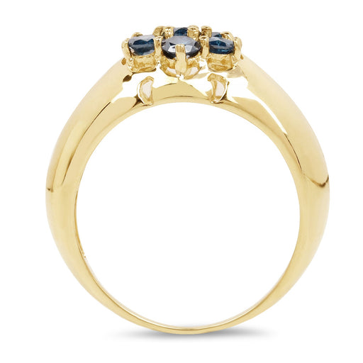 Bids.com 14K Yellow Gold Plated 0.98 Carat Genuine Blue Diamond .925 Sterling Silver Ring Rings White Smoke size 8.00,size 9.50,size 9.00,size 6.00,size 7.00