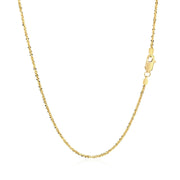 Bids.com 14k Yellow Gold Sparkle Chain 1.1mm Necklaces White Smoke 16 / Yellow Gold,18 / Yellow Gold,20 / Yellow Gold,One / Yellow Gold