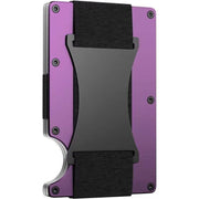 SmartPursue™ Carbon Fiber Wallet - RFID Blocking Metal Card Holder Card Wallet Black Purple