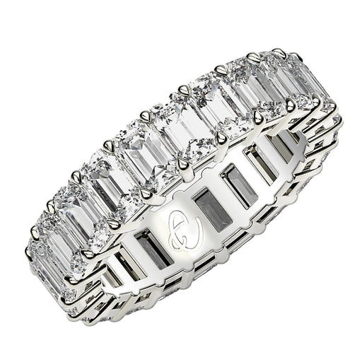 Bids.com Emerald Cut Lab Grown Diamond Eternity Ring in 14k White Gold (4 cttw FG/VS2) Rings White Smoke 4 / White Gold,4.5 / White Gold,5 / White Gold,5.5 / White Gold,6 / White Gold,6.5 / White Gold,7 / White Gold,7.5 / White Gold,8 / White Gold,8.5 / White Gold,9 / White Gold