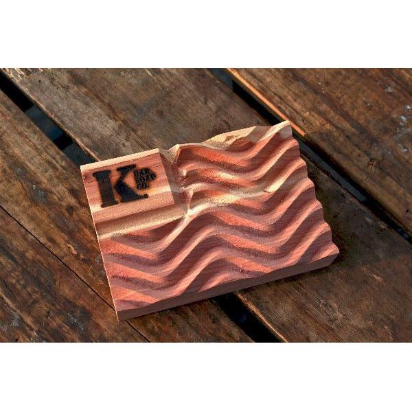 kbarsoapco Cedar 'Merica Flag Soap Dish Dark Olive Green