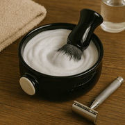 Shave Essentials Ceramic Lather Bowl Shaving Bowls & Mugs Saddle Brown BLACK