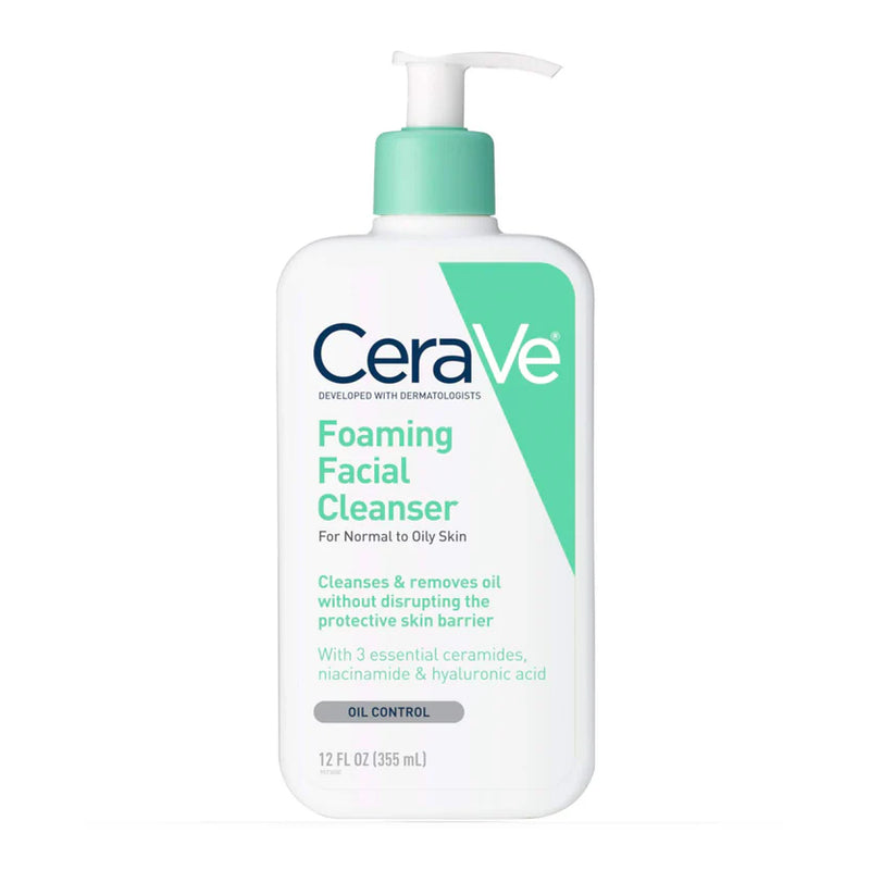 CeraVe CeraVe Foaming Facial Cleanser, Liquid, 12 oz Skin Care White Smoke