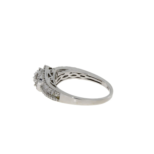 Bids.com .50ct Diamond Eng Only 10KT White Gold Rings White Smoke 5.0