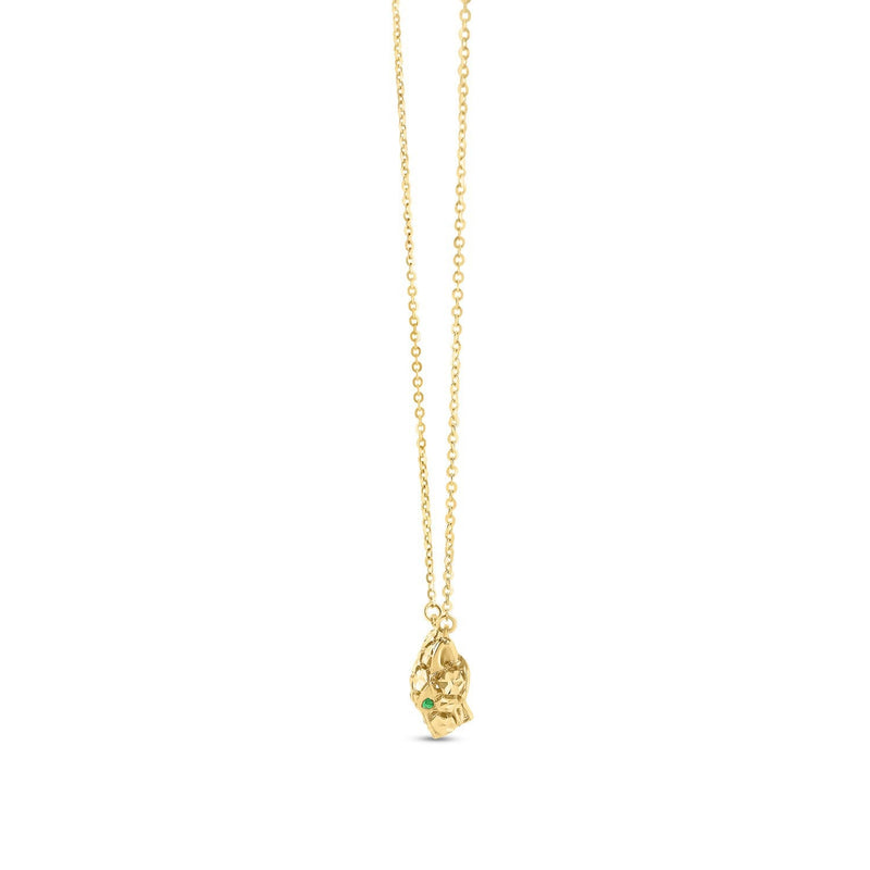 Bids.com 14k Yellow Gold Panther Head Necklace Necklaces White Smoke 18 / Yellow Gold