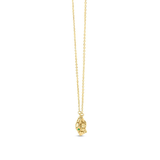Bids.com 14k Yellow Gold Panther Head Necklace Necklaces White Smoke 18 / Yellow Gold