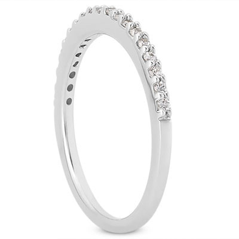 Bids.com 14k White Gold Slim Profile Diamond Micro Prong Diamond Wedding Ring Band Rings White Smoke 4 / White Gold,4.5 / White Gold,5 / White Gold,5.5 / White Gold,6 / White Gold,6.5 / White Gold,7 / White Gold,7.5 / White Gold,8 / White Gold,8.5 / White Gold,9 / White Gold