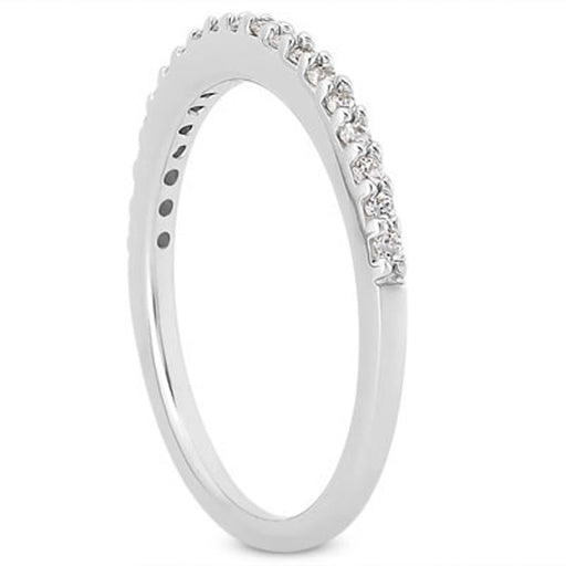 Bids.com 14k White Gold Slim Profile Diamond Micro Prong Diamond Wedding Ring Band Rings White Smoke 4 / White Gold,4.5 / White Gold,5 / White Gold,5.5 / White Gold,6 / White Gold,6.5 / White Gold,7 / White Gold,7.5 / White Gold,8 / White Gold,8.5 / White Gold,9 / White Gold