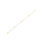 Bids.com 14k Yellow Gold Pearl Clover Bracelet Bracelets White Smoke 7 / Yellow Gold