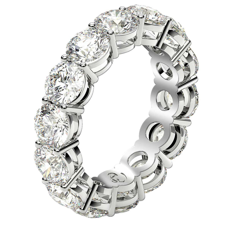Bids.com Round Cut Lab Grown Diamond Eternity Ring in 14k White Gold (6 cttw FG/VS2) Rings White Smoke 4 / White Gold,4.5 / White Gold,5 / White Gold,5.5 / White Gold,6 / White Gold,6.5 / White Gold,7 / White Gold,7.5 / White Gold,8 / White Gold,8.5 / White Gold,9 / White Gold