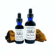 Rooted Earth Farm + Apothecary Maine Chaga Tincture Tinctures + Capsules White Smoke 1 oz,2 oz
