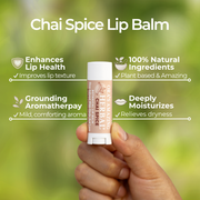 Ora's Amazing Herbal Natural Lip Balm, Herbal Infused, Chai Spice Yellow Green