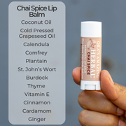 Ora's Amazing Herbal Natural Lip Balm, Herbal Infused, Chai Spice Slate Gray