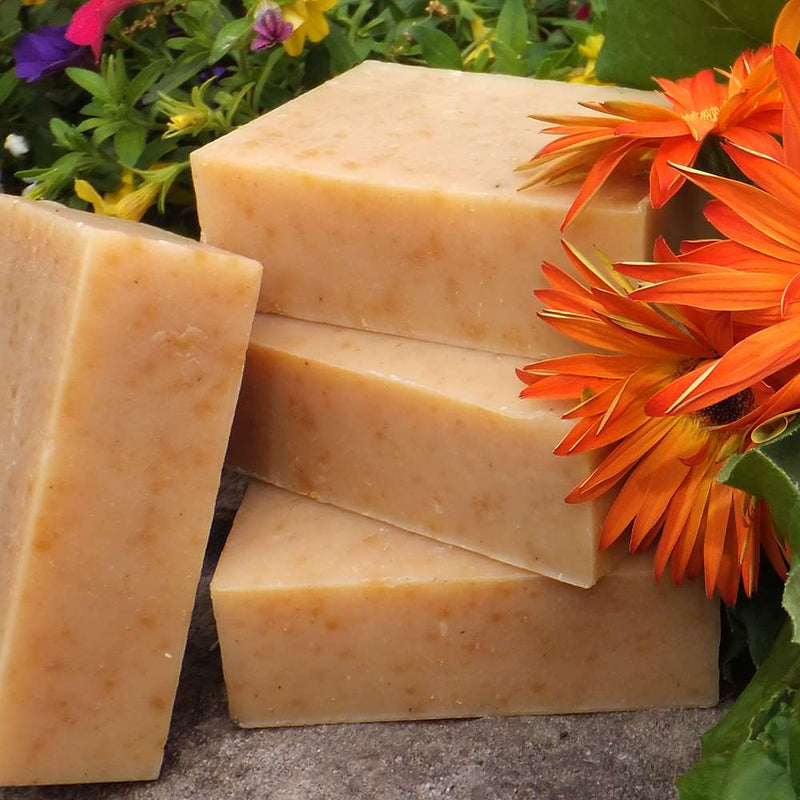 Chagrin Valley Soap & Salve Natural Soap: Chamomile & Calendula Soap Sienna Travel Size Bar 1.7 oz