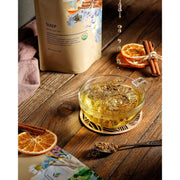 Gardenika Shop Sleep Tea, Evening Relaxation | Chamomile Lavender Gotu Kola | Organic Loose Leaf Tea Dark Olive Green