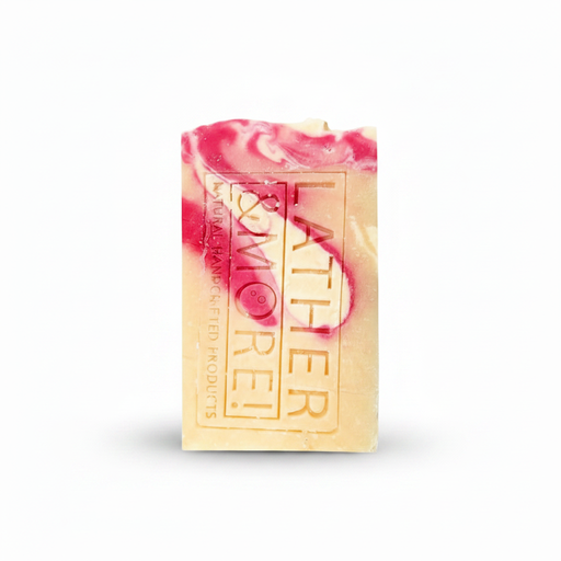 Lather and More! Champagne and Raspberries Soap Soap White Smoke